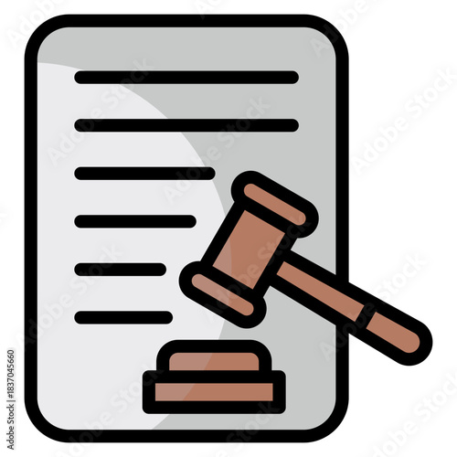 Legal Document  Icon Element For Design