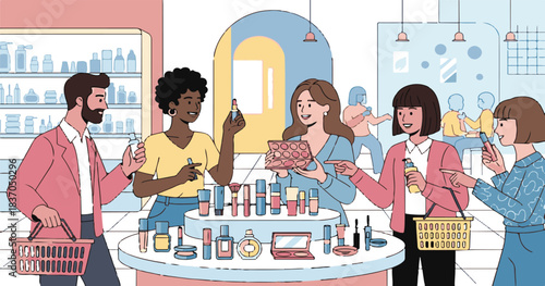 Happy family celebrating a fun birthday party with candles, food, and drink together at the kitchen table