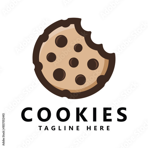 Vintage logo badge for cookies label