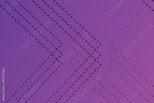 Vibrant modern gradient backdrop features bold dashed chevron, creating a dynamic, contemporary mood. Ideal for tech, marketing, and creative portfolios needing a stylish geometric accent.