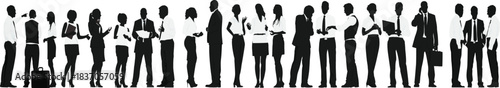 people silhouette black and white background vector art