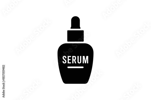 Serum bottle mockup skincare beauty product dropper container design