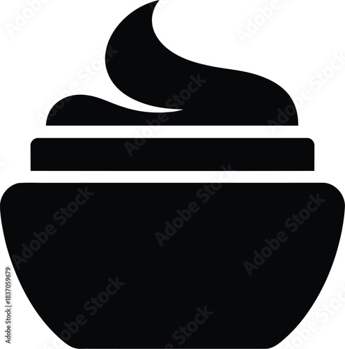 Find beauty cream jar vector icon skincare product moisturizer lotion