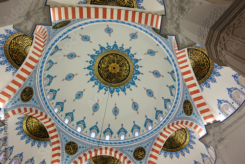 Inside the majestic Namazgah Mosque, where light, symmetry, and devotion come together,a breathtaking symbol of faith, unity, in Tirana