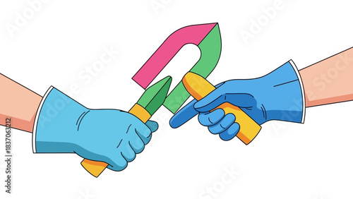 Collaborative professional cleaning service guaranteeing high standards of hygiene and sanitation protocols