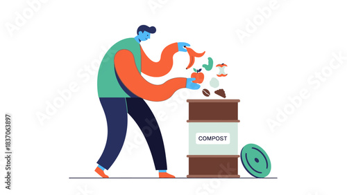 Promoting Green Living by Diverting Organic Food Scraps into a Home Compost Bin