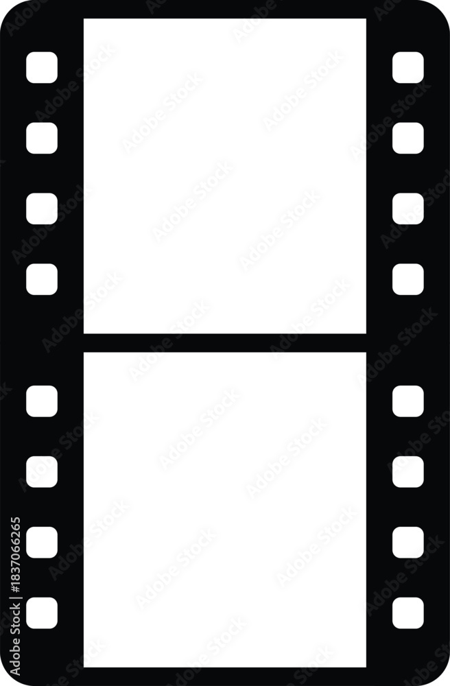 Obraz premium Cinema film strip vertical icon