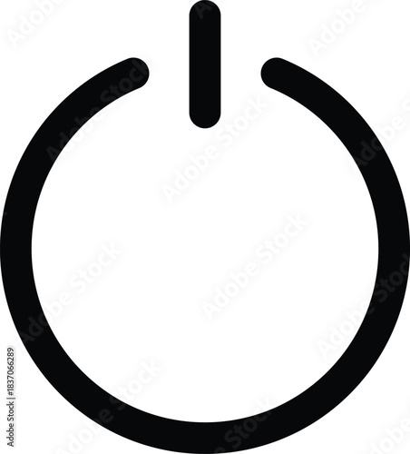 Power on off button icon
