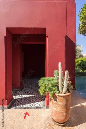 Cuadro en lienzo Jardin secret, Médina, Marrakech, Maroc