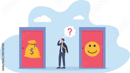 illustration of the dilemma between profit and appreciation or engagement

