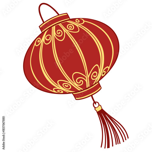 lantern icon for Chinese New Year ,white background. eps