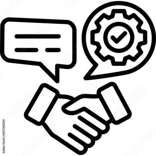 Negotiation Skills line icon