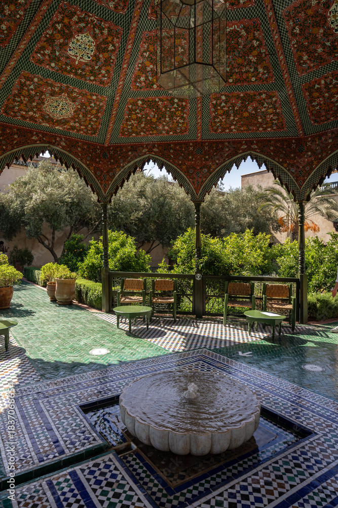 Obraz premium Jardin secret, Médina, Marrakech, Maroc