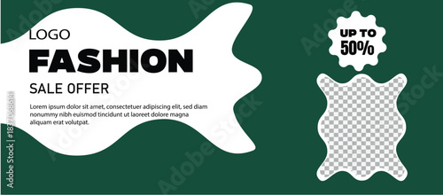 Fashion sale offer with a discount and stylish design