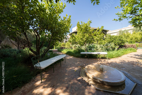 Jardin secret, Médina, Marrakech, Maroc