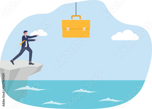 illustration of the effort to secure a new business project
