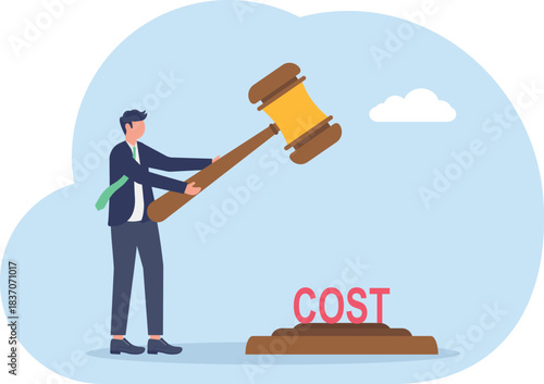 illustration of the decision on the amount of COST imposed on entrepreneurs

