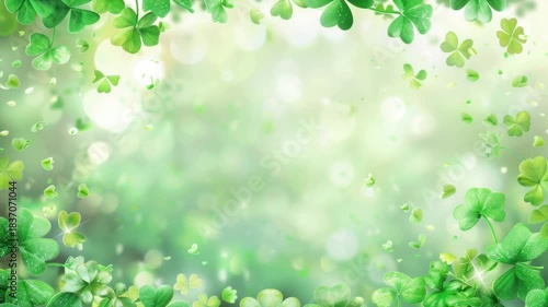 Video A collection of green leaves drifting through the air