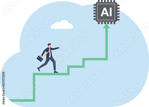  illustration of the effort to implement AI for ideas and innovation in business
