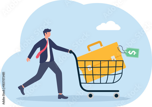 illustrating corrupt practices like mafia or individuals offering jobs to prospective employees
