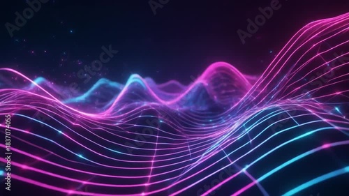 Wallpaper Mural Digital Wave Neon Flow – Futuristic Glowing Line Motion Background in Ultra Realistic 8K
 Torontodigital.ca