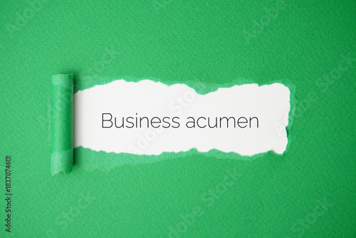 Obraz na płótnie Business acumen
