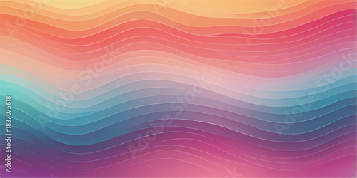 Abstract colorful background design with bright rainbow gradients, seamless patterns, lines, and wave shapes for vector illustration backdrop