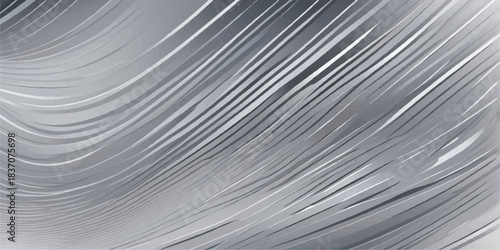 Abstract black and white metal background texture with striped pattern and subtle light lines