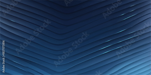Abstract metallic blue striped line pattern design surface texture backdrop