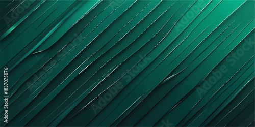 Green wood plank texture forms an old industrial wall surface pattern