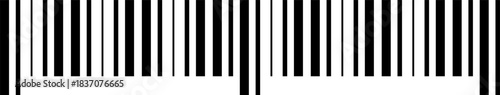 Realistic barcode. Barcode icon isolated on transparent background. Barcode illustration. Product Identification. Vector, PNG or JPG