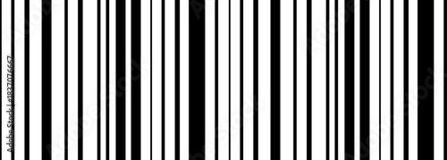 Realistic barcode. Barcode icon isolated on transparent background. Barcode illustration. Product Identification. Vector, PNG or JPG