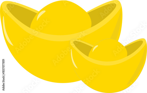 Two golden ingots for Chinese new year