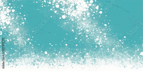 Blue water splash with cold drops, vector liquid texture, and wet winter nature design backdrop