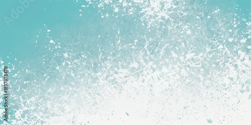 Abstract blue water splash texture with a cold winter sea wave pattern