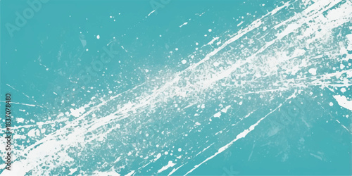 Abstract blue ocean wave texture with white surface ripples and light summer splash