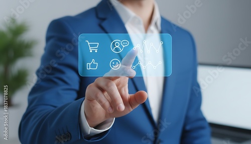 Touch-Based Digital Interface for E-Commerce and Social Engagement