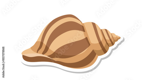 vector illustration of a brown bread