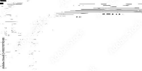black and white glitch noise texture vector broken transmission. Glitch background. Abstract screen with noise effect. Glitchy noisy background texture with distorted screen pixel overlay effect.