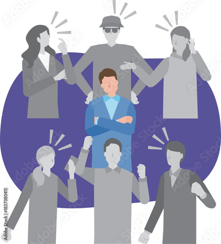 疎外感を感じる男性