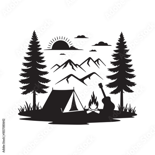 PrinSilhouette of a bride and groom embracingt