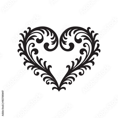 PrinCalligraphic Horizontal Divider Scrollwork Designt
