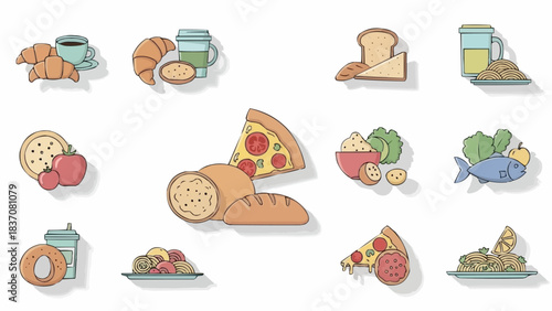 Assortment of delicious food items for various meals and occasions.