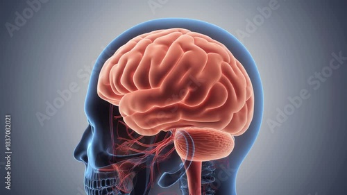 Wallpaper Mural Detailed cross-section illustration of the human brain showing lobes, nerves, and neural pathways. Clean and modern medical-style graphic ideal for education, neuroscience, and healthcare content.
 Torontodigital.ca