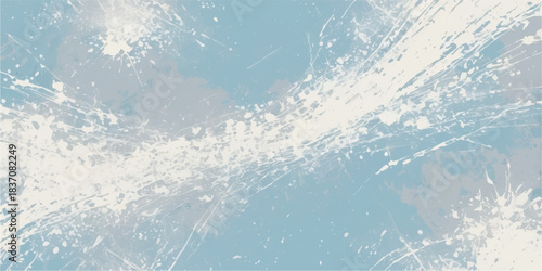 A textured blue ocean wave splash backdrop evokes the fresh, cold pattern of liquid nature