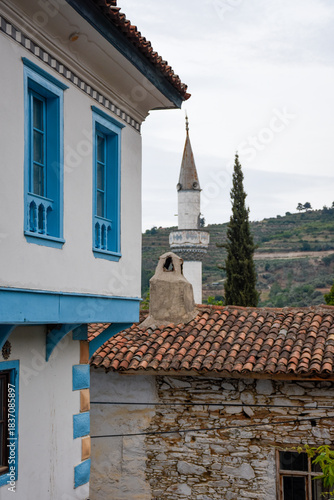 roofs of old houses at sirince, izmir