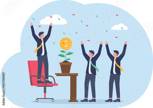 illustrations of business activities, eps 10