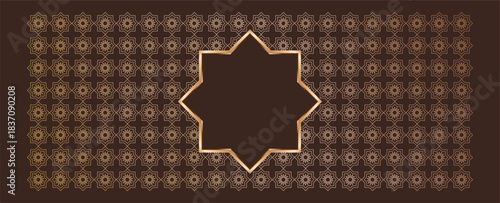 Arabic pattern background illustration