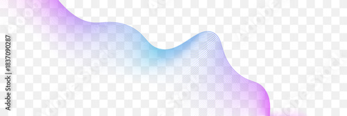 Vector wave lines smooth flowing dynamic blue purple pink gradient isolated on white background for concept of technology, digital, communication, science, music,eps10