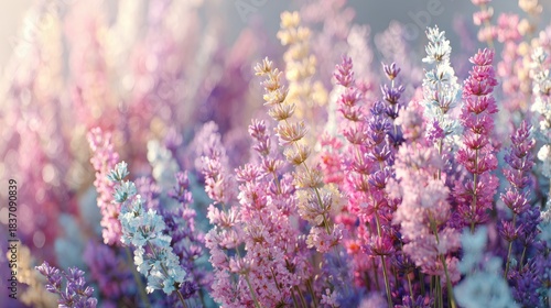 Blossom Symphony: A vibrant display of delicate wildflowers, their colorful petals creating a dreamy and artistic vision of natural beauty.